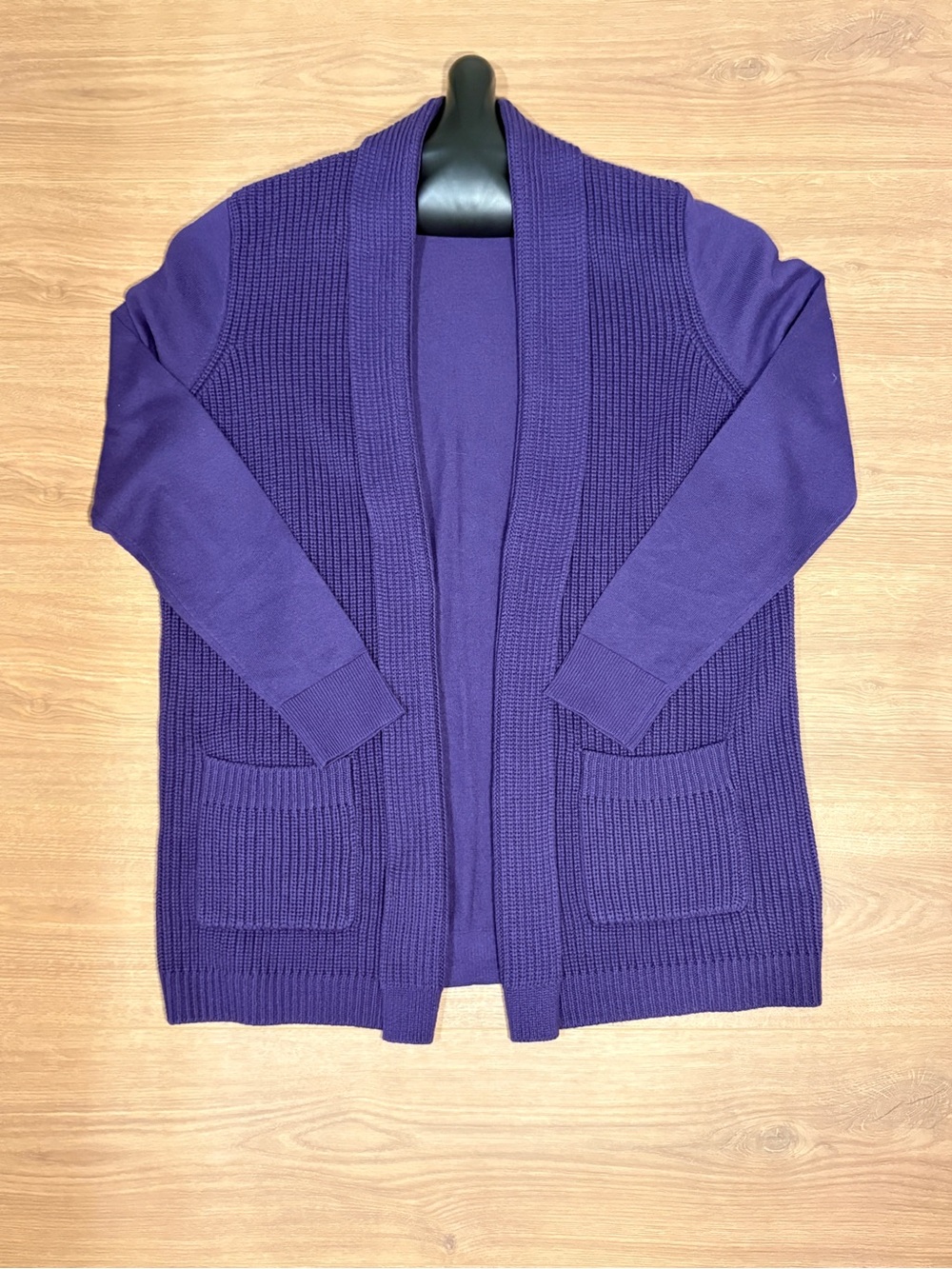 Michael Kors Open-Front Purple Women's Cardigan Sweater